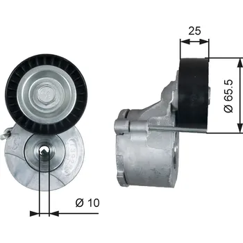 Napínák, žebrovaný klínový řemen GATES T39281
