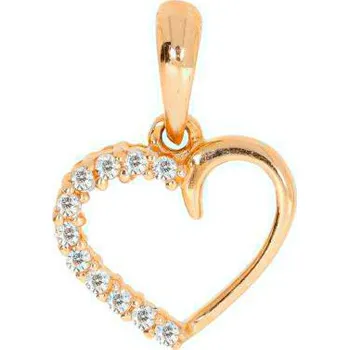 Přívěsek Přívěsek srdce z červeného zlata