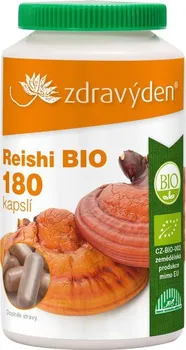 Přírodní produkt Zdravý den Reishi BIO 400 mg 180 cps.