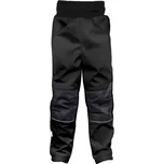 Dětské softshellové kalhoty Wamu s fleecem - černé velikost 86-92