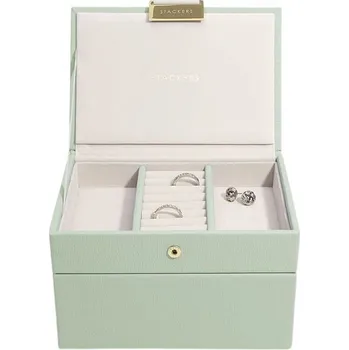 Šperkovnice Stackers, Krabička na šperky Stackers dvojitá mini šalvějově zelená - Formadore