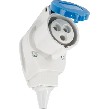 Příslušenství ke karavanu MENNEKES Úhlová spojka CEE modrá