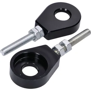 Řetězová sada pro motocykl 101 Octane Sada napínáků řetězu hliníkové černé 12mm 43010-BK
