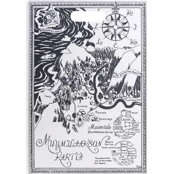 Kuchyňské prkénko Muurla, Prkénko na krájení Muurla Mumínci The Map 30 x 43 cm - Formadore