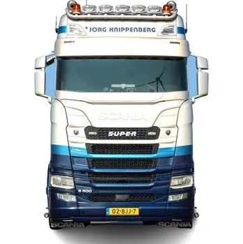 Stínítko do auta Sluneční clona pro vozidla Scania NTG- 36 cm hluboká 2 x výřez pro poziční světla Next Gen