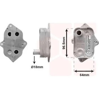 Motor automobilu Olejový chladič, motorový olej VAN WEZEL 30013708