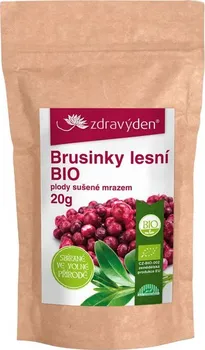 Sušené ovoce Zdravý den Brusinky sušené mrazem Bio 20 g