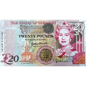 Jersey Guernsey - (P 63a) 20 Pounds - pamětní (2018) - UNC TGW série