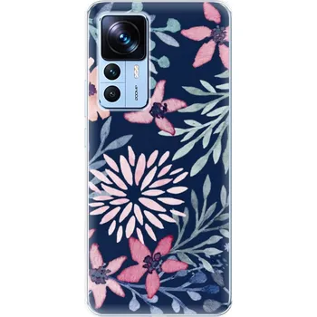 Pouzdro na mobilní telefon Odolné silikonové pouzdro iSaprio - Leaves on Blue - Xiaomi 12T / 12T Pro