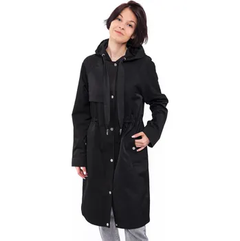 Dámské tričko Rino & Pelle Rino&Pelle dámský kabát Olimpia s kapucí černý Velikost: 40