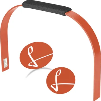 Nákupní košík Výměnný set černý s lososově oranžovou - LIEBLINGSKORB handle set black lachsorange