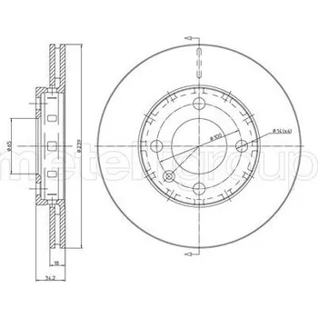 Brzdový kotouč Brzdový kotouč CIFAM (800-372)