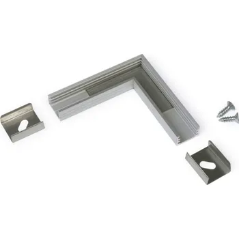 LED lišta Spojka rohová WIRELI SLIM8 - 90° hliník anoda, ks