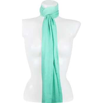 Šátek Dámský lehký obdélníkový šál 37515 - mentolově zelené barvy 7200617-10