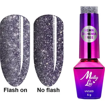 Lak na nehty Molly Lac UV/LED Lak na nehty Třpyt č.568 5 g