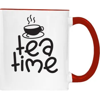 Hrnek malý barevný s potiskem TEA TIME