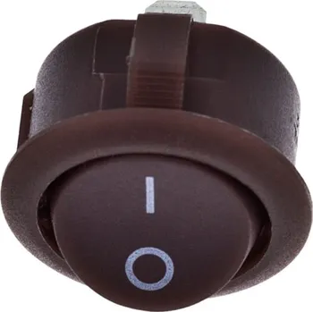 LED osvětlení Vypínač do desky kolébkový R13, 250V/max.16(8)A, hnědý