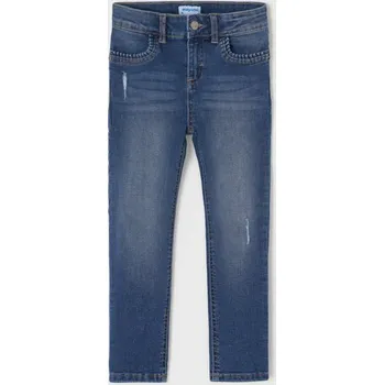 Oblečení a móda Mayoral úzké kalhoty 527 - 22 modré barva: světle modrá, Rozměr: 134