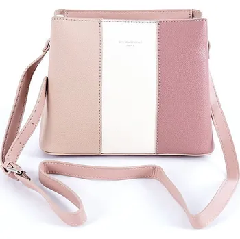 Kabelka Tříoddílová crossbody kabelka David Jones 6939-1 světlerůžová | KabelkyproVas.cz