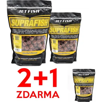 Boilies JET FISH - Boilie SUPRA FISH 1kg 20mm - Krab/Česnek AKCE 2+1
