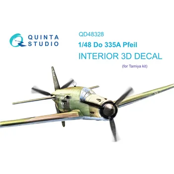 Plastikový model Quinta studio 1/48 Do 335A Pfeil 3D-Printed&col. Interior (TAM)