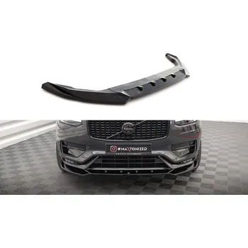 Nárazník Spojler pod nárazník lipa V.1 Volvo XC90 R-Design Mk2 Facelift černý lesklý plast
