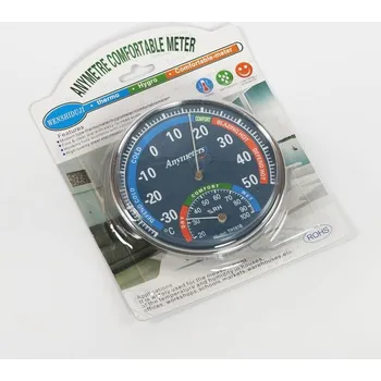 Domácí teploměr ANZHIDONG Teploměr s vlhkoměrem ø 12 cm, -30°C +50°C