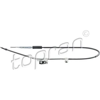 Lanko parkovací brzdy Tažné lanko, parkovací brzda, , 4B0609721L, 4B0609722N, 4B0609722Q, TOPRAN, 112 154