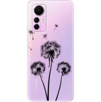 Pouzdro na mobilní telefon Odolné silikonové pouzdro iSaprio - Three Dandelions - black - Xiaomi 12 Lite