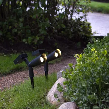 Solární bodový reflektor Powerspot, 15 lm, 2 ks, Star Trading