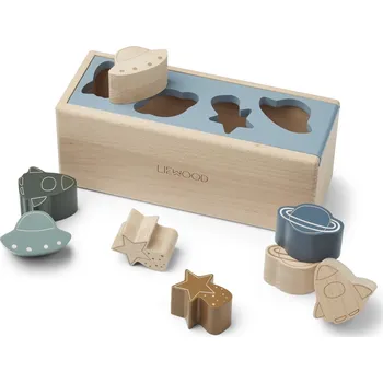 LIEWOOD Vkládací puzzle Midas - Space blue fog multi mix
