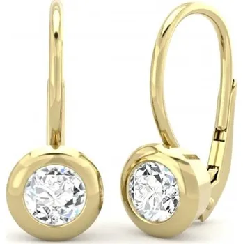 Šperk Couple, Zlaté náušnice Alisha, žluté zlato se zirkonem, 585-66-3-0650.0Z00.0.00.001.08