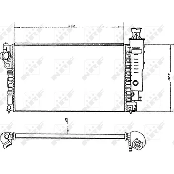 Chladič motoru Chladič, chlazení motoru NRF (58891)