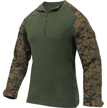 ROTHCO košile taktická se zipem airsoft combat digital woodland L