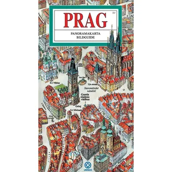 Praha / panoramatická mapa švédsky