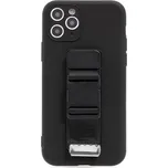 Kryt pro Apple iPhone 11 Pro - popruh / šňůrka - gumový - černý