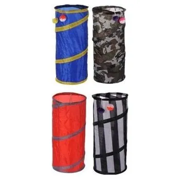 Hračka pro kočku Hračka kočka tunel s doplňky 24x50cm, mix barev