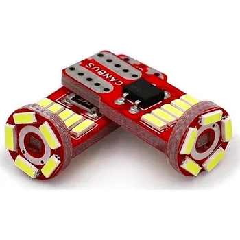 Autožárovka Rabel W5W T10 15 smd 4014 5T CANBUS bílá + stabilizátor