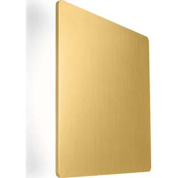 Nástěnné svítidlo Wever & Ducré Nástěnné čtvercové svítidlo Miles Carré z mramoru či hliníku Délka: 220 mm, Dekor: Hliník - zlatá, Teplota chromatičnosti: 2700 Kelvinů 317478G3 Nástěnné čtvercové svítidlo Miles Carré ze mramoru či hliníku