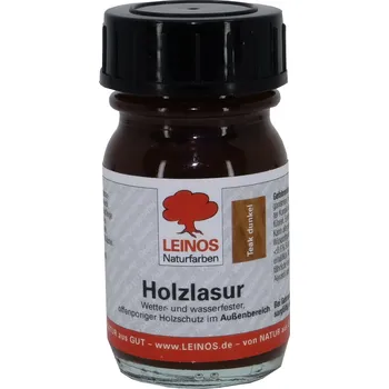 Olej na dřevo LEINOS naturfarben LEINOS 260.042 venkovní olejová lazura 30 ml vzorek teak tmavý