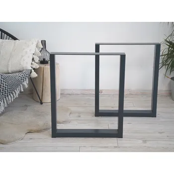 Stolová podnož Treesome Robustní Železná Industrial Podnož Stolová Noha 2ks Antracit Rozměr: Š 60 x V 72 cm