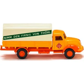 Modelová železnice H0 - Magirus Lkw - plošinový nákladní vůz -Thörl-