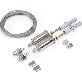 LED lišta Montážní úchyt závěs PHIL, COMBO30 chrom 1,5 m, pár