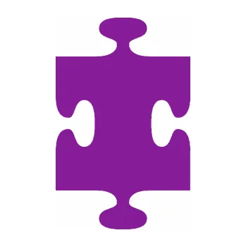 Samolepící dekorace Puzzle 002 dílek (14 - fialová) SAMOLEPKA NA AUTO, NÁLEPKA, FÓLIE, POLEP, TUNING, VLASTNÍ TEXT, TISK, AUTOSAMOLEPKY.cz, POLEPY, OBRÁZEK, LOGO, 3D STICKERS