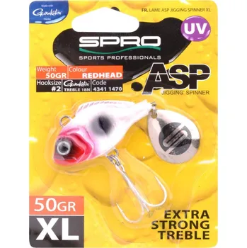 Umělá nástraha SPRO ASP spinner UV XL 50gr.red head