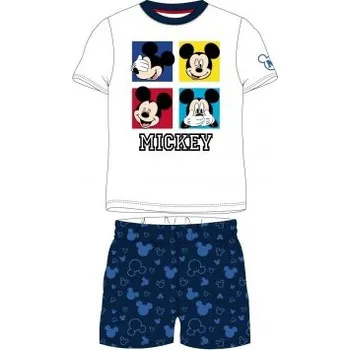 Chlapecké pyžamo E plus M - Chlapecké / dětské bavlněné letní pyžamo Mickey Mouse Disney - bílé / 100% bavlna 122