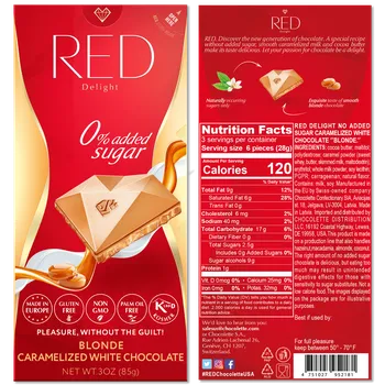Čokoláda RED Chocolate Blonde karamelizovaná bílá čokoláda 85 g