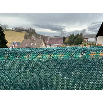 zahradní zástěna GTEX Stínící tkanina na plot – rašlový úplet 92 %, 150 g/m², 200 cm × 100 m, zelená