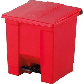 Odpadkový koš Nášlapný koš - GASTRO 30,5 l - červený