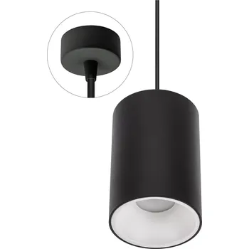 Závěsný lustr Chloe Elemento 1xGU10 černý/bílý